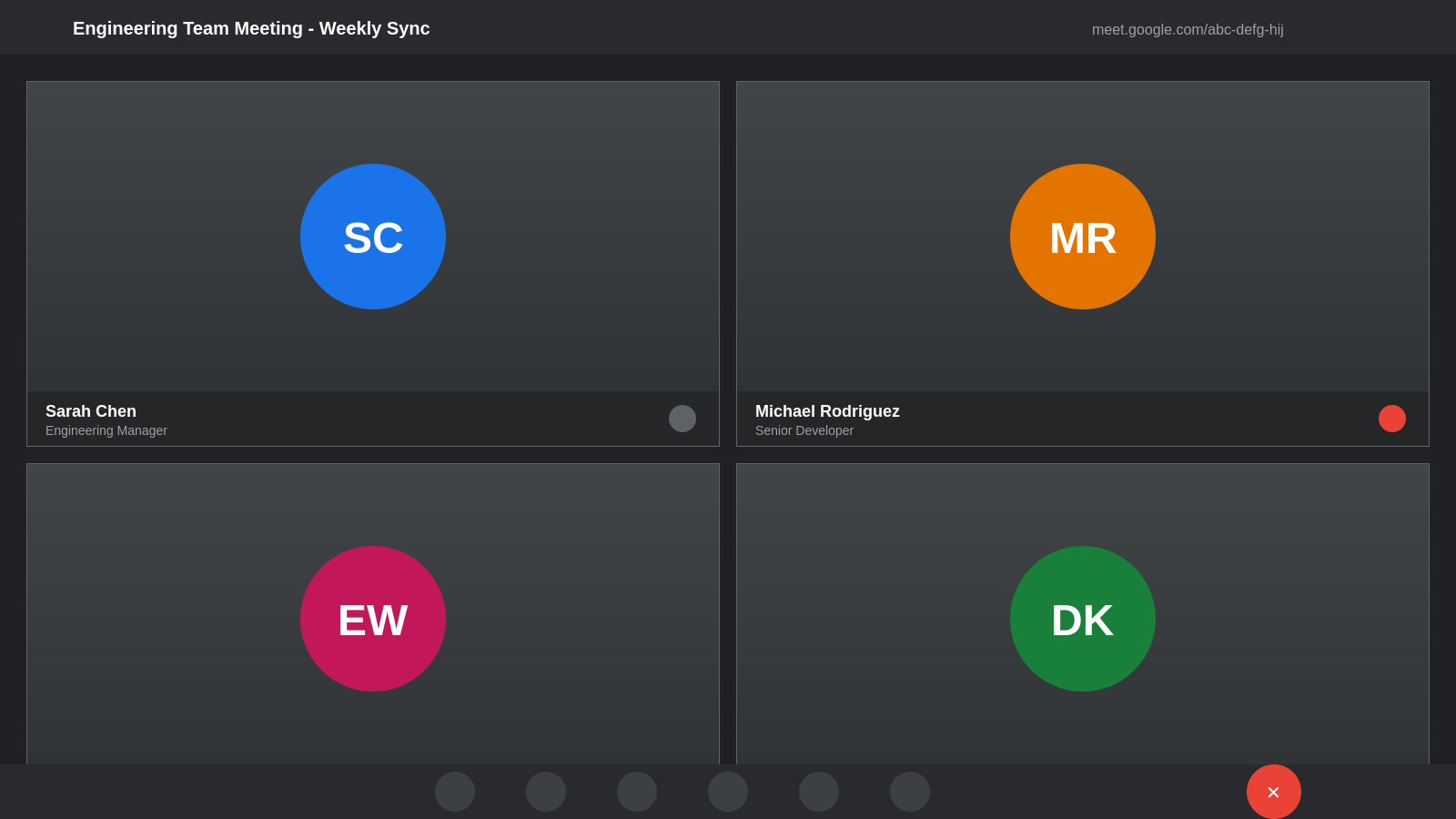 Blur participant faces in video calls